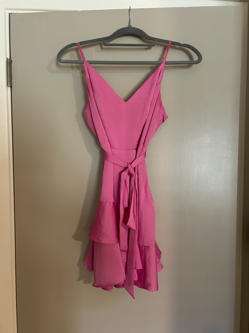 Express Hot Pink Ruffle Romper